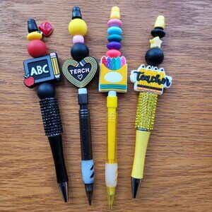 Beaded Pen & Pencil Set